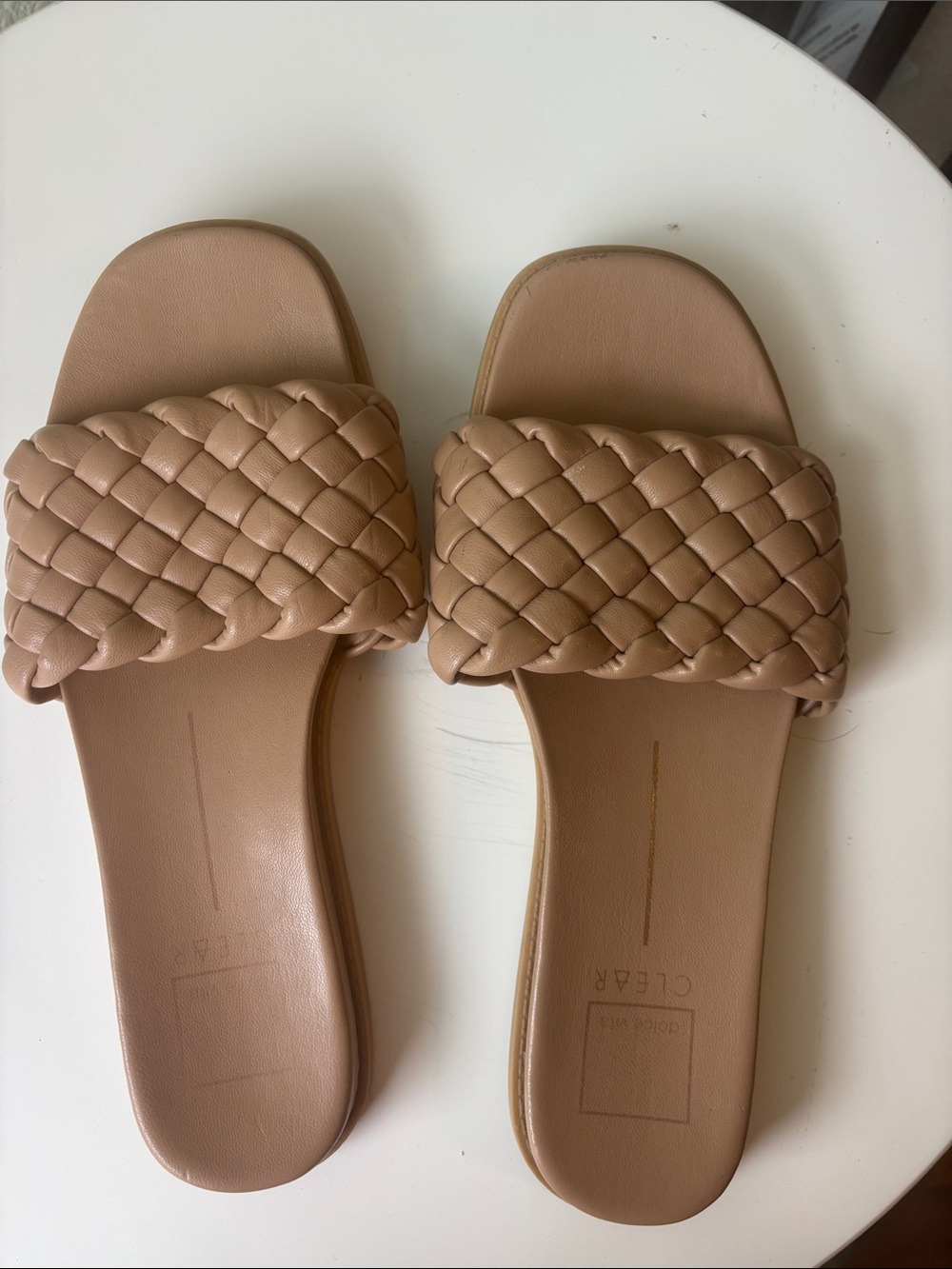 Dolce Vita Braided Slide Sandals in Tan